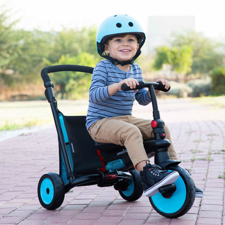 5-in-1 Toddlers Folding Tricycle 10-36 Months Baby Smart Trike Stroller Navy
